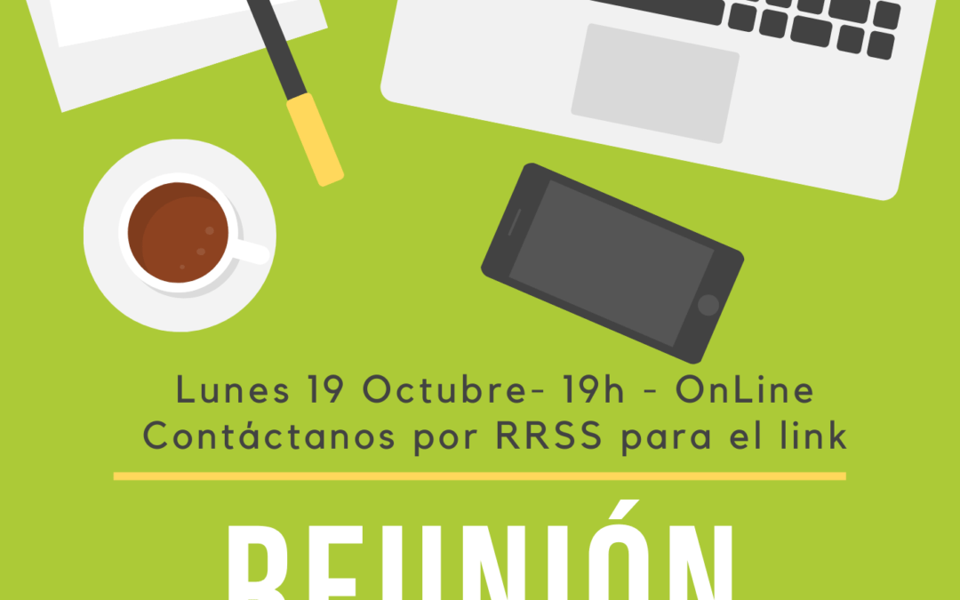 ¡Vente a la reunión del grupo general! – Lunes 19 a las 19h