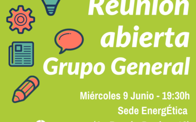 Reunión general – Miércoles 9 junio 19:30h. Te esperamos