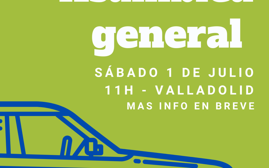 Apunta esta fecha, ¡tienes asamblea general!. Sábado 1 de julio