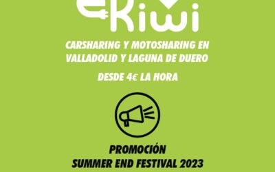 ¡Hazte de eKiwi durante el festival de música «Summer End Festival» de Simancas este finde y llévate 20€ de saldo gratis!
