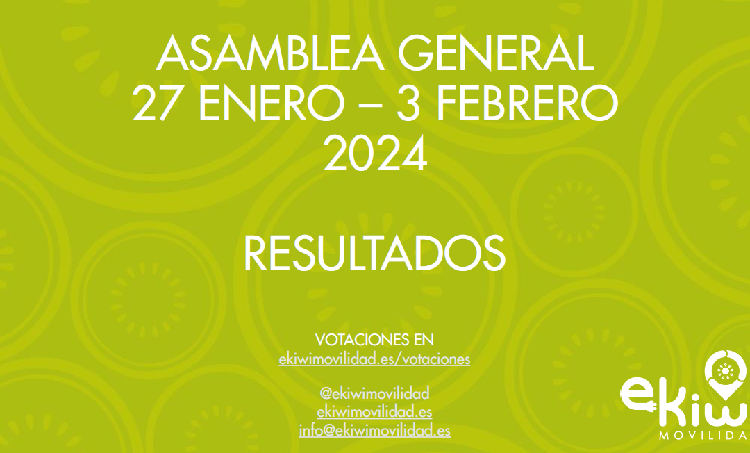 Resultados de la asamblea general del 27 de enero al 3 de febrero. ¡Gracias por tu participación!