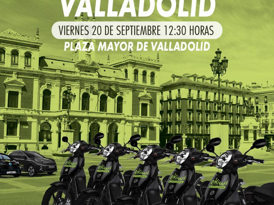 NdP – Presentación del servicio de motosharing – Viernes 20 de septiembre – 12:30h – Plaza Mayor, Valladolid